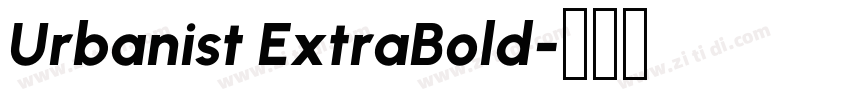 Urbanist ExtraBold字体转换
